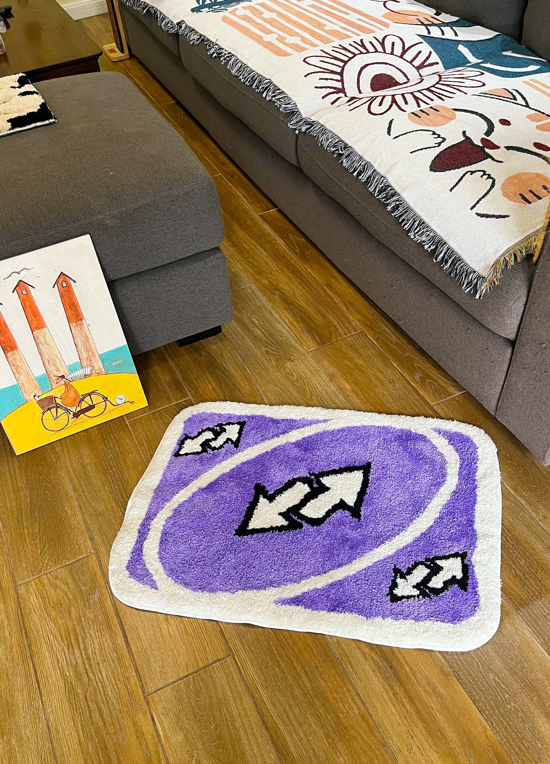Uno reverse cards! Made by @ruggybagystudio with a Rug Gun